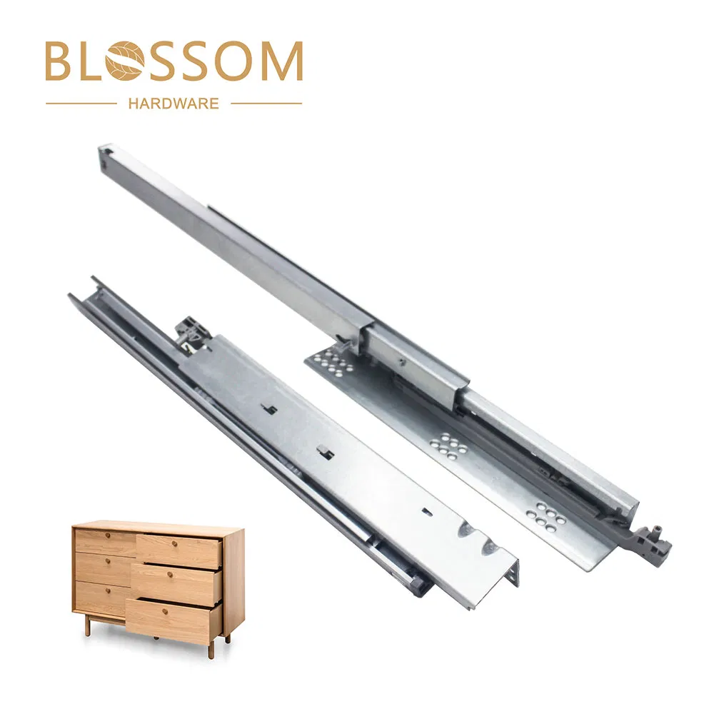 Durable Side-Mounted Drawer Slide for Slim Kitchen Cupboards Tool Box Cabinet Furniture Projects