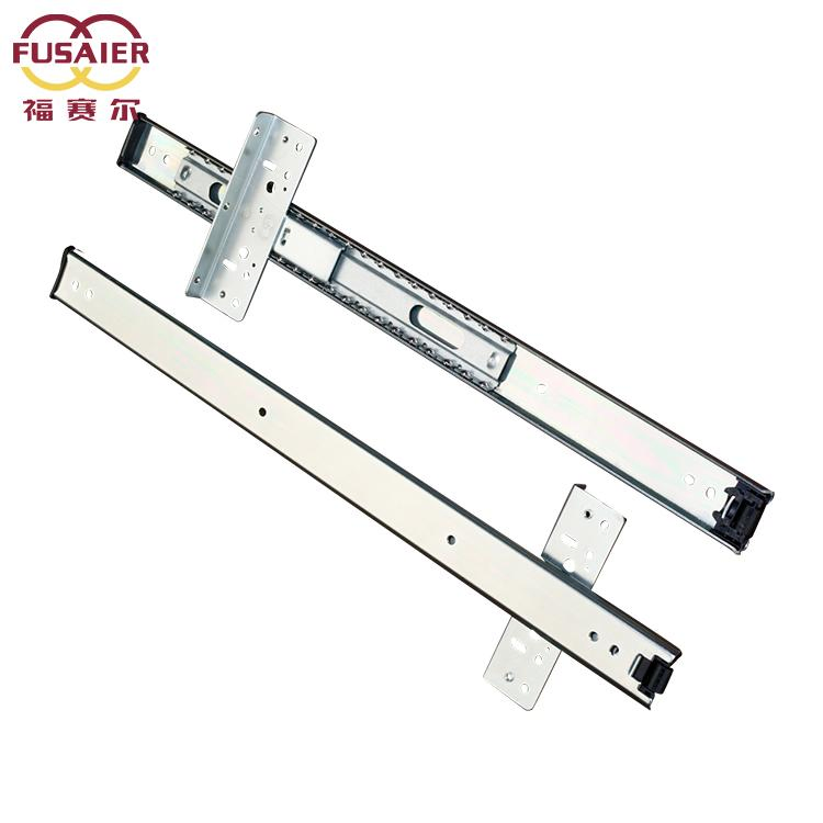 35mm Width Pocket Door Ball Bearing Zinc Plated/Black Drawer Slides