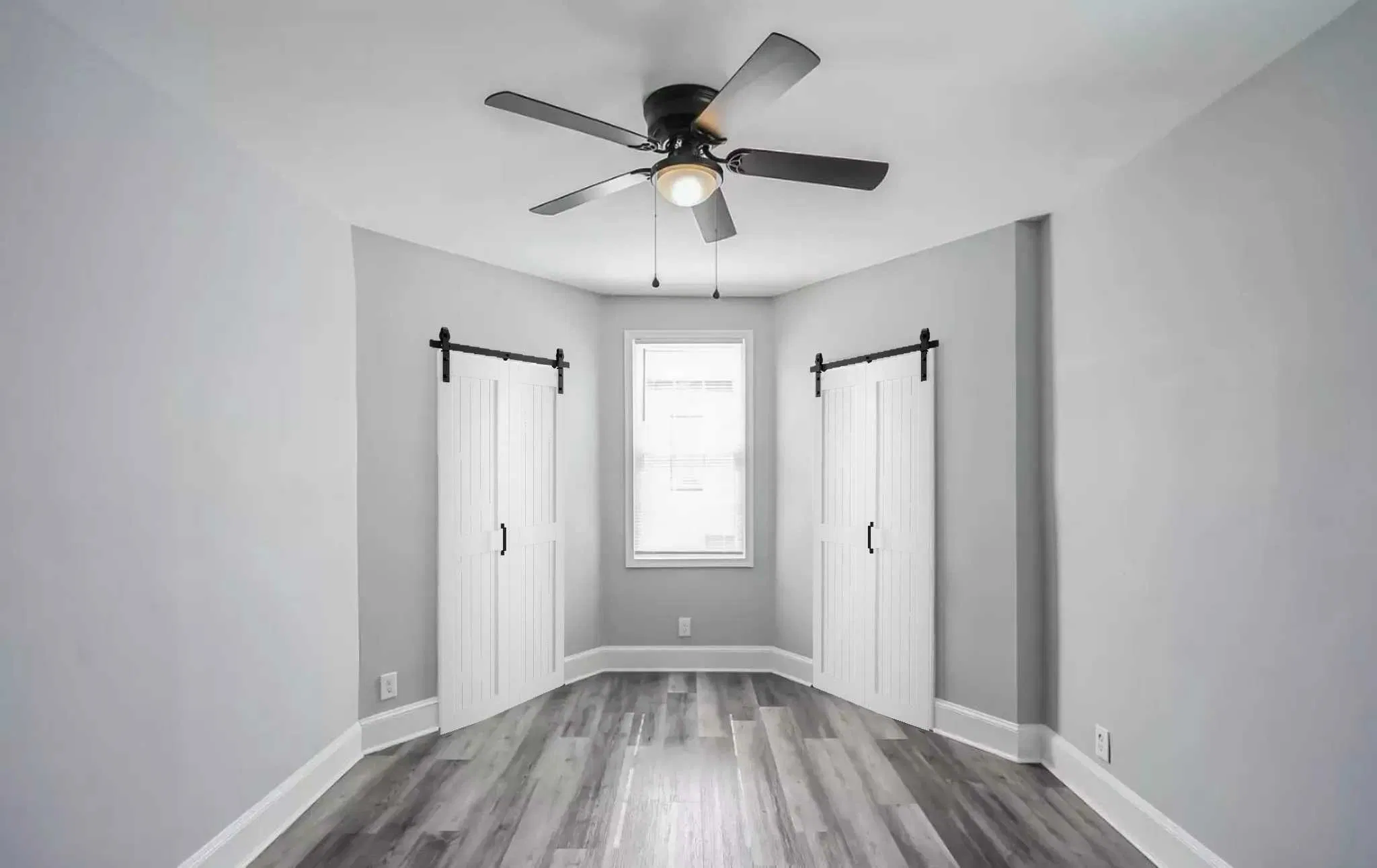 36" Bi-Folding Sliding Barn Door Hardware Track Kit for 2 Closet Door, Top Mount Roller, Heavy Duty, Slide Smoothly Quietly, Easy Install, Black, No Door