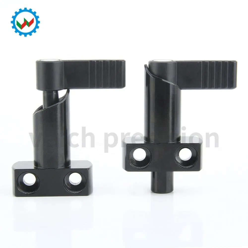 Quick Release Carbon Steel L-Handle Retractable Indexing Plunger with Mounting Flange Spring Lock-out for Secure Fastening