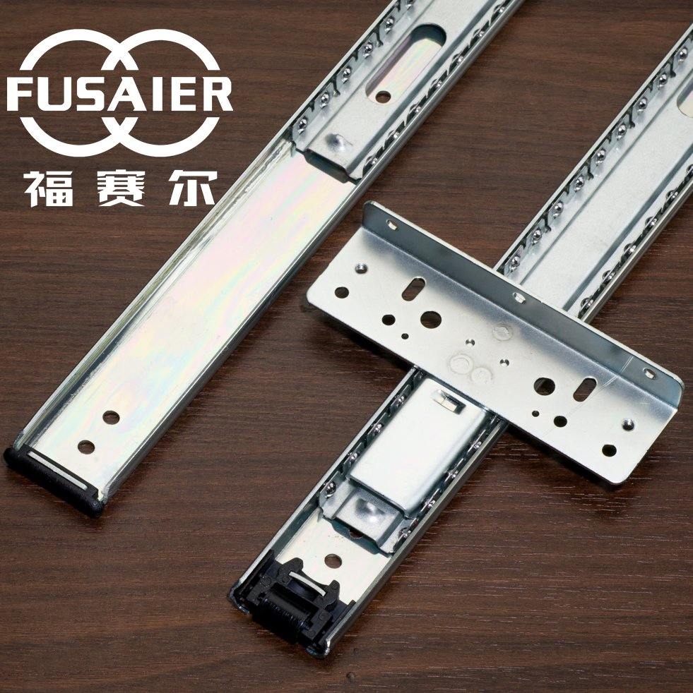35mm Pocket Door Sliding Telescopic Rails Ball Bearing Flipper Door Drawer Slide for TV Cabinet Door