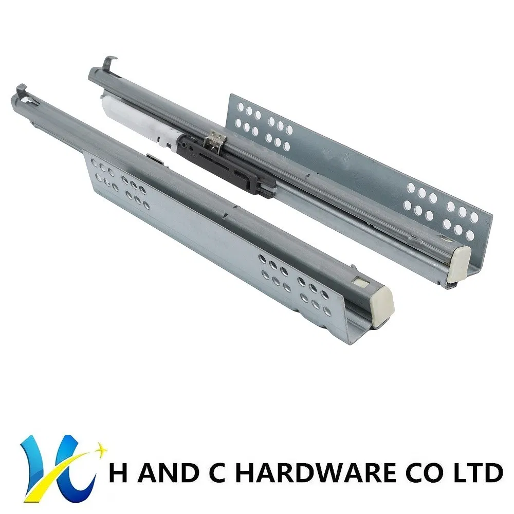 Furniture Hardware Drawer System Euro Soft Close Drawer Slider