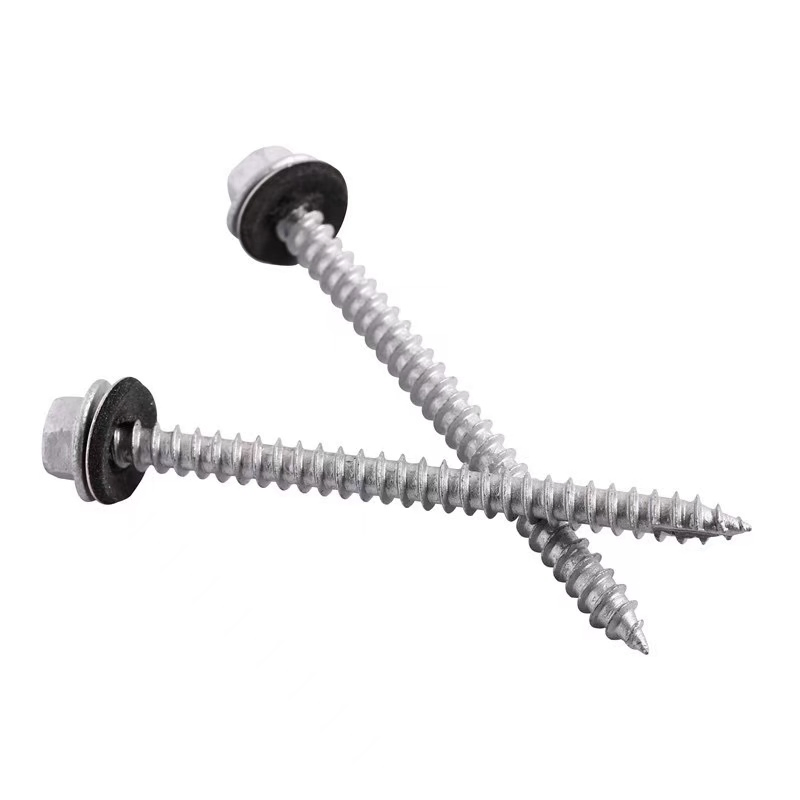 Pointed Hexagon Washer Screws for Durable Mounting and Connection