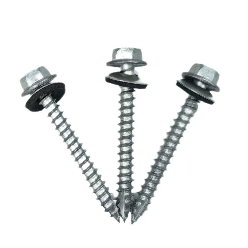 Pointed Hexagon Washer Screws for Durable Mounting and Connection