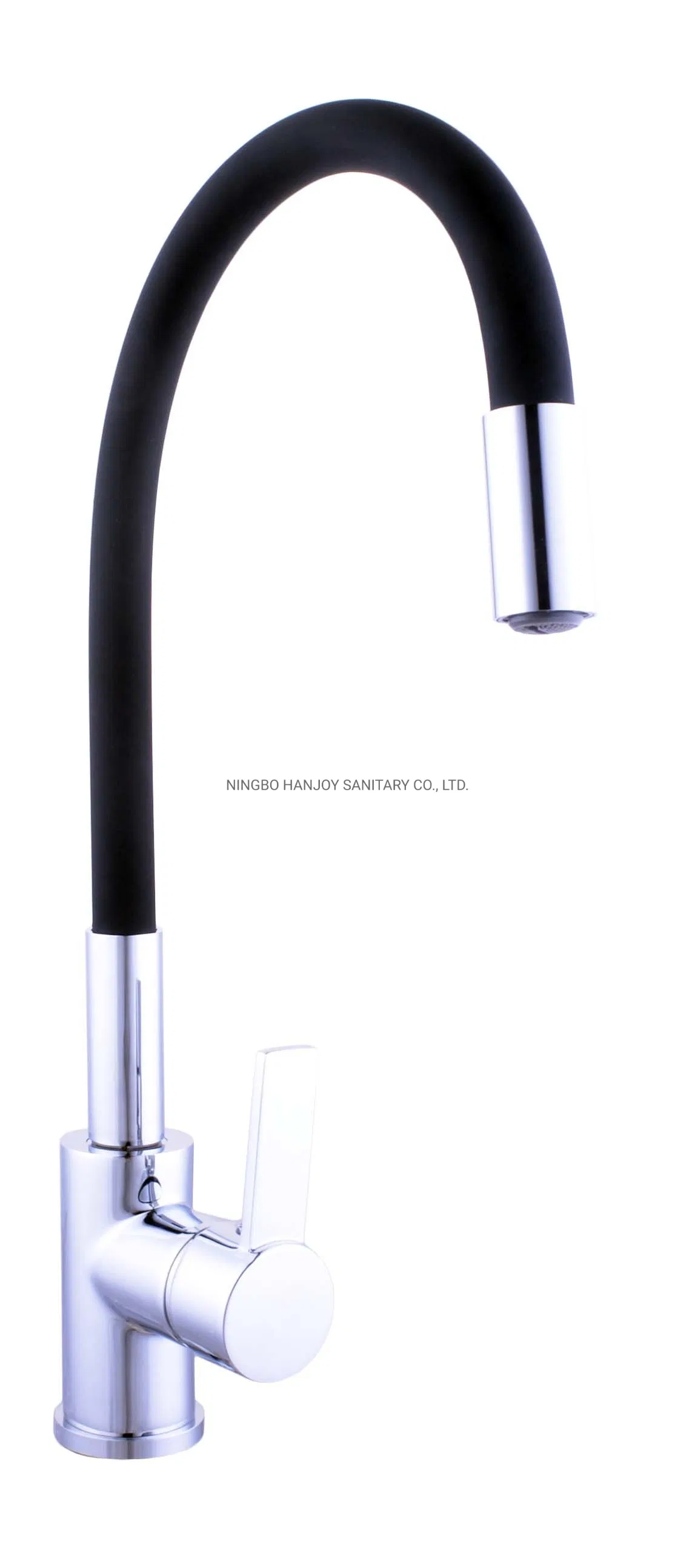 Chromed Single Handle Brass Sink Kitchen Faucet (H24-903S)