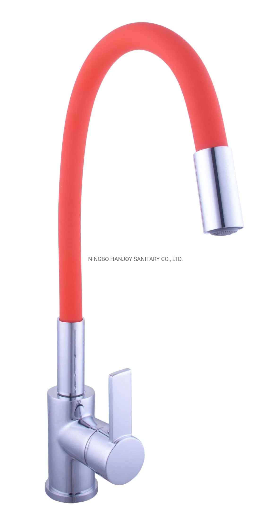 Chromed Single Handle Brass Sink Kitchen Faucet (H24-903S)