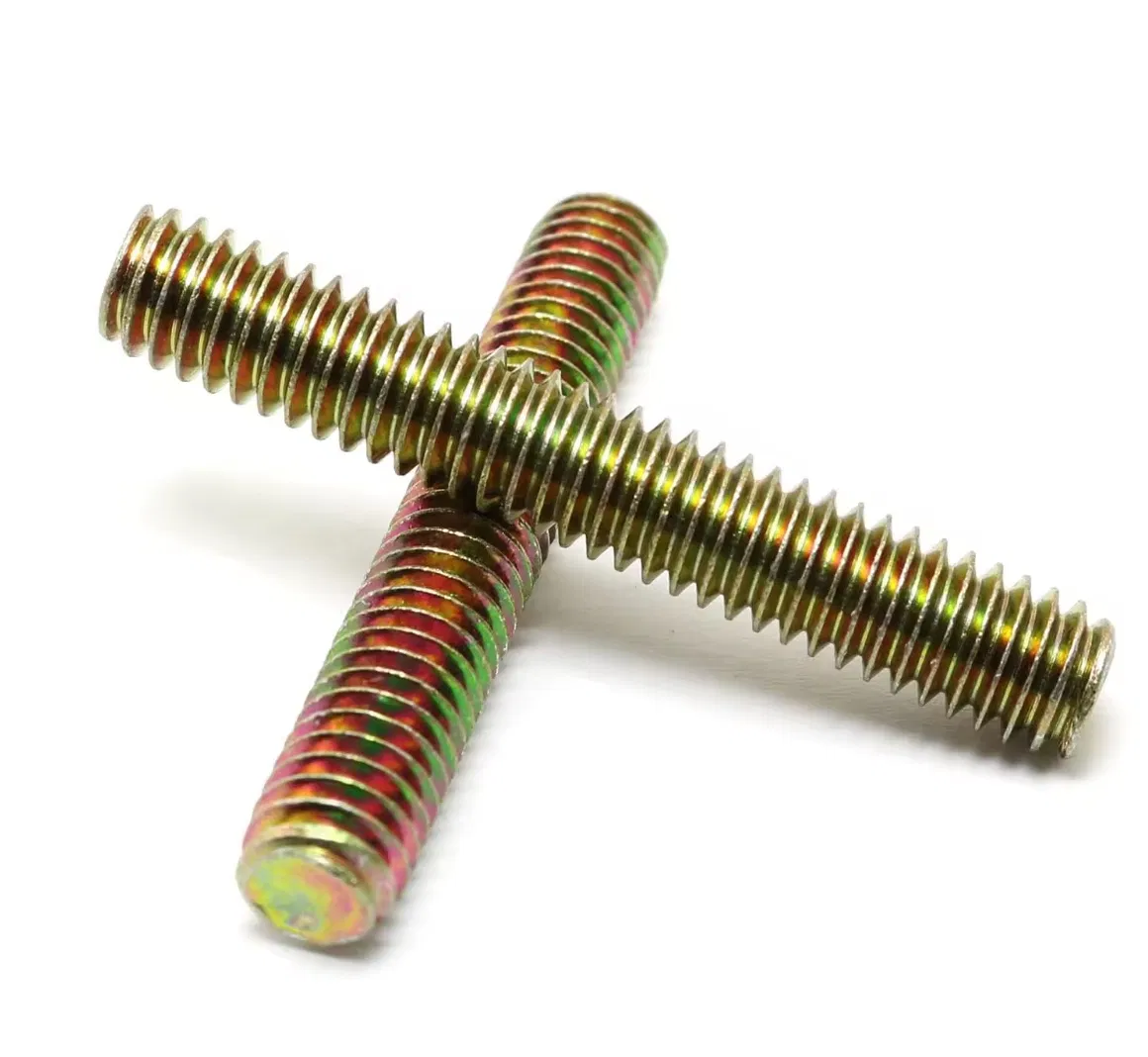 Garden Railing Mounting Assembly Fastening Steel Frame Connection Full Thread Rod for Furniture