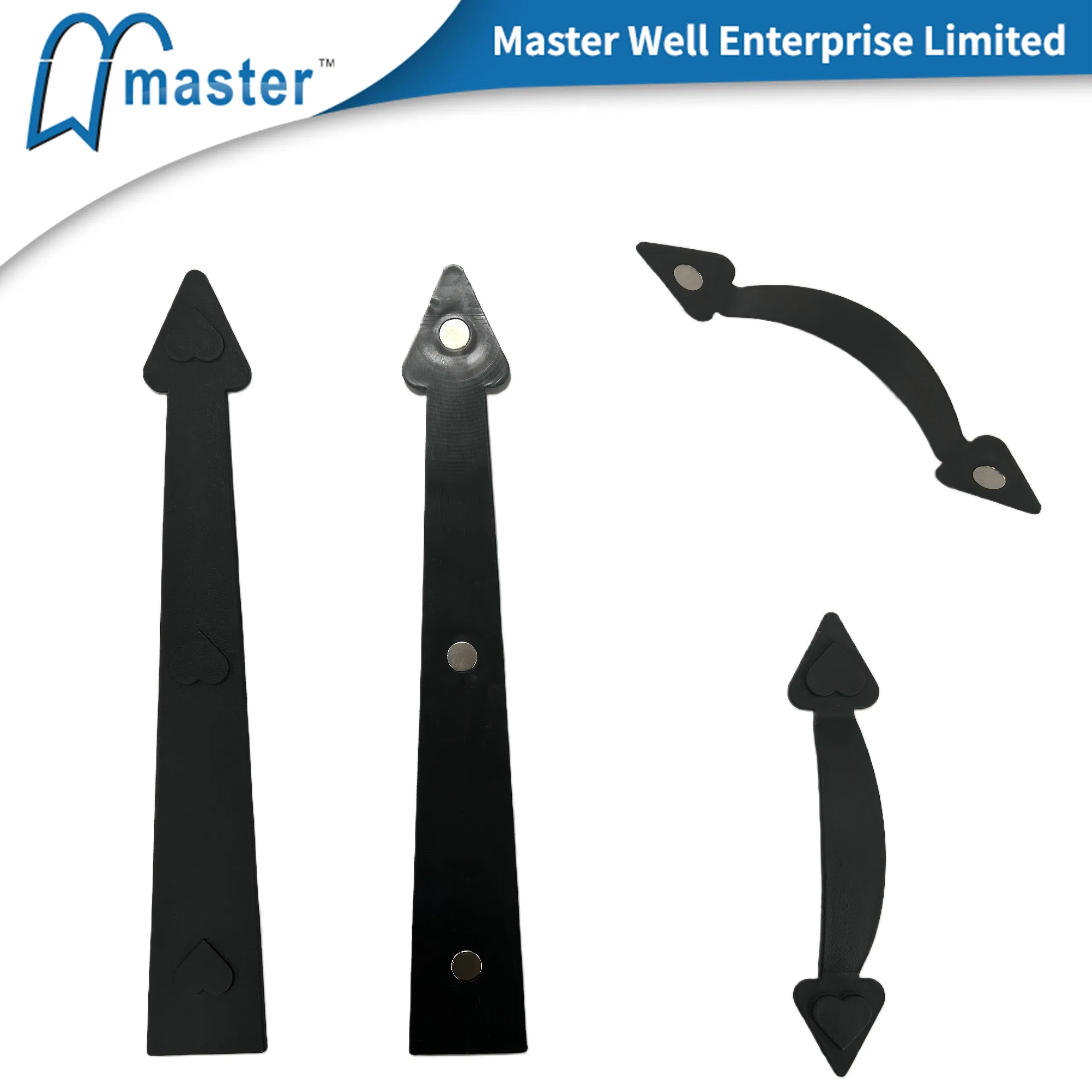 Barn and Closet Garage Door Decorative Hardware Set with Smooth Touch