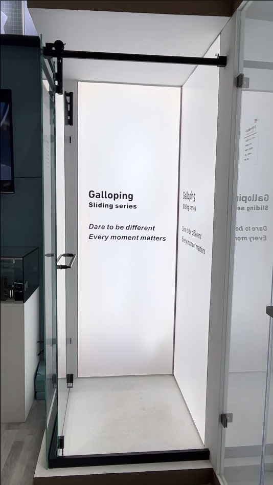 Shower Enclosure Hardware Kits for Frameless Glass Doors Corner Sliding Door System