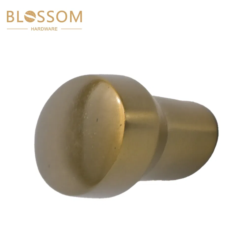 Warm Gold Tone Oval Cabinet Handles for Modern Wardrobe and Storage Furniture