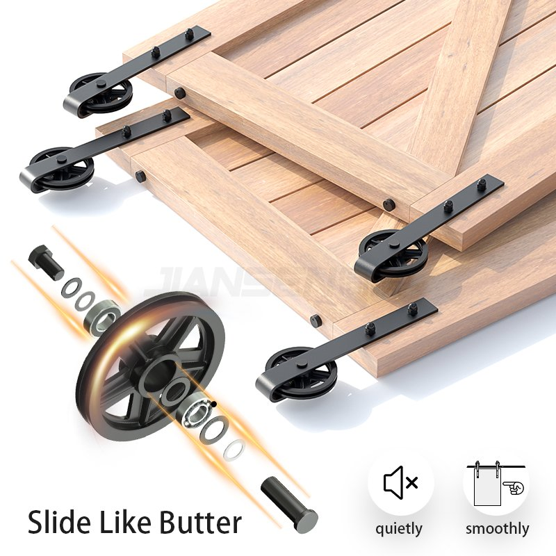 Premium Customizable American Barn Door Hardware for Elegant Sliding Closets