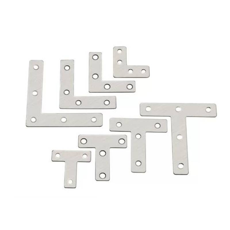 Stainless Steel L - Shaped Angle Bracket Sheet Stainless Steel T - Shaped Furniture Connector Iron Sheet Fasteners for Wooden Stool