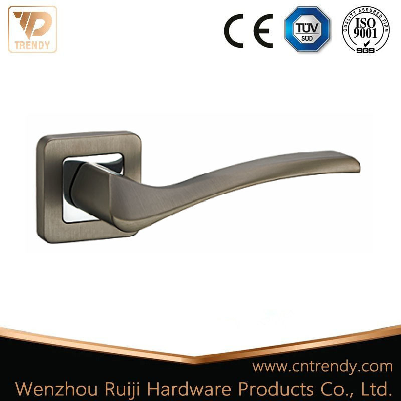 Modern Decorative Hardware Door Window Pull Handle Lock Door Handle with Square Escuctheon (Z6242-ZR23)