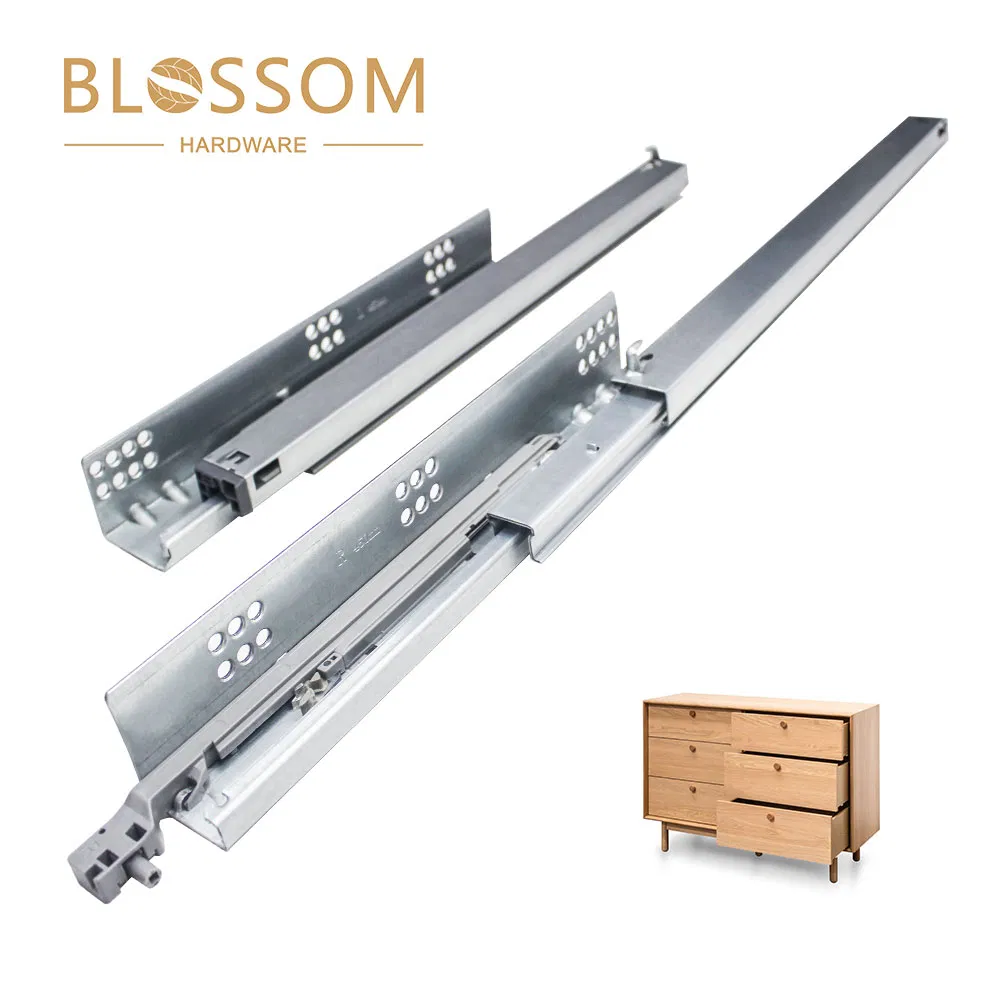 Durable Side-Mounted Drawer Slide for Slim Kitchen Cupboards Tool Box Cabinet Furniture Projects