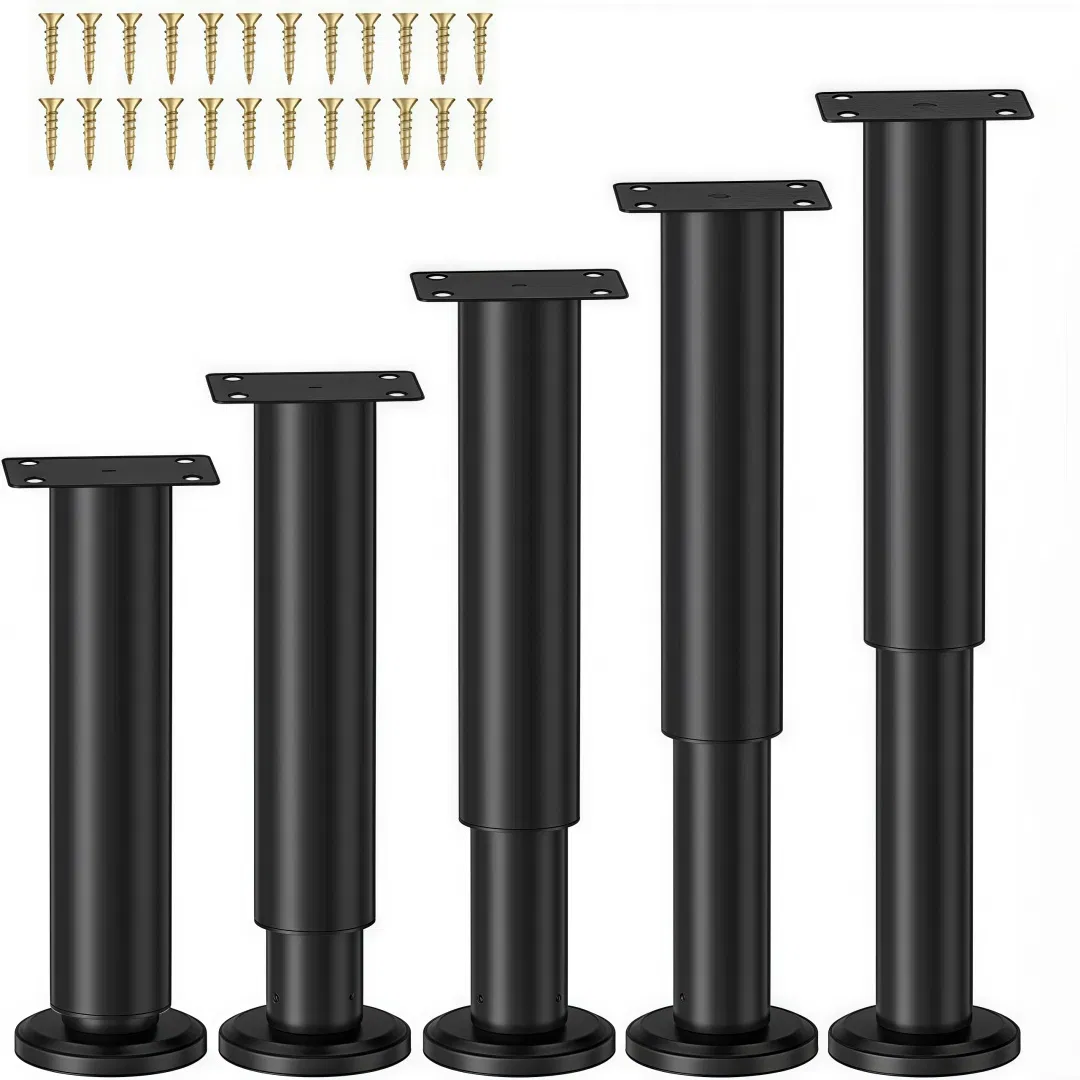 Height-Adjustable Bed Support Legs for Bed Frames, Tables