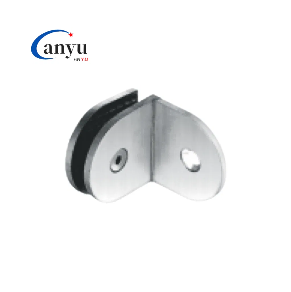 Stainless Steel 304 Modern Frameless Glass Door Clamp Shower Room Clip Glass Hardware