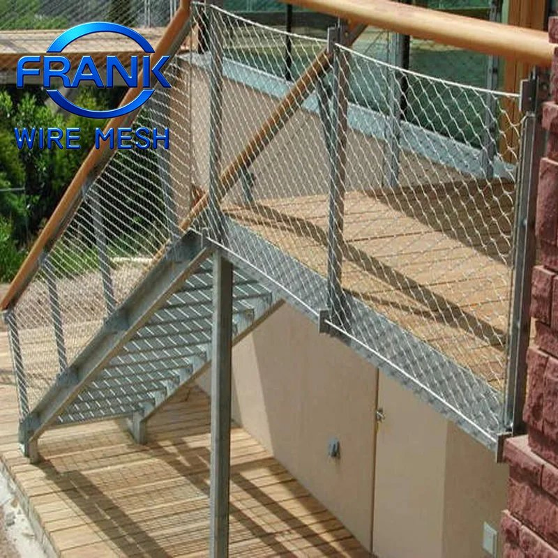 Modern Decorative Flexible Stainless Steel Wire Rope Mesh for Stair Railing Handrail