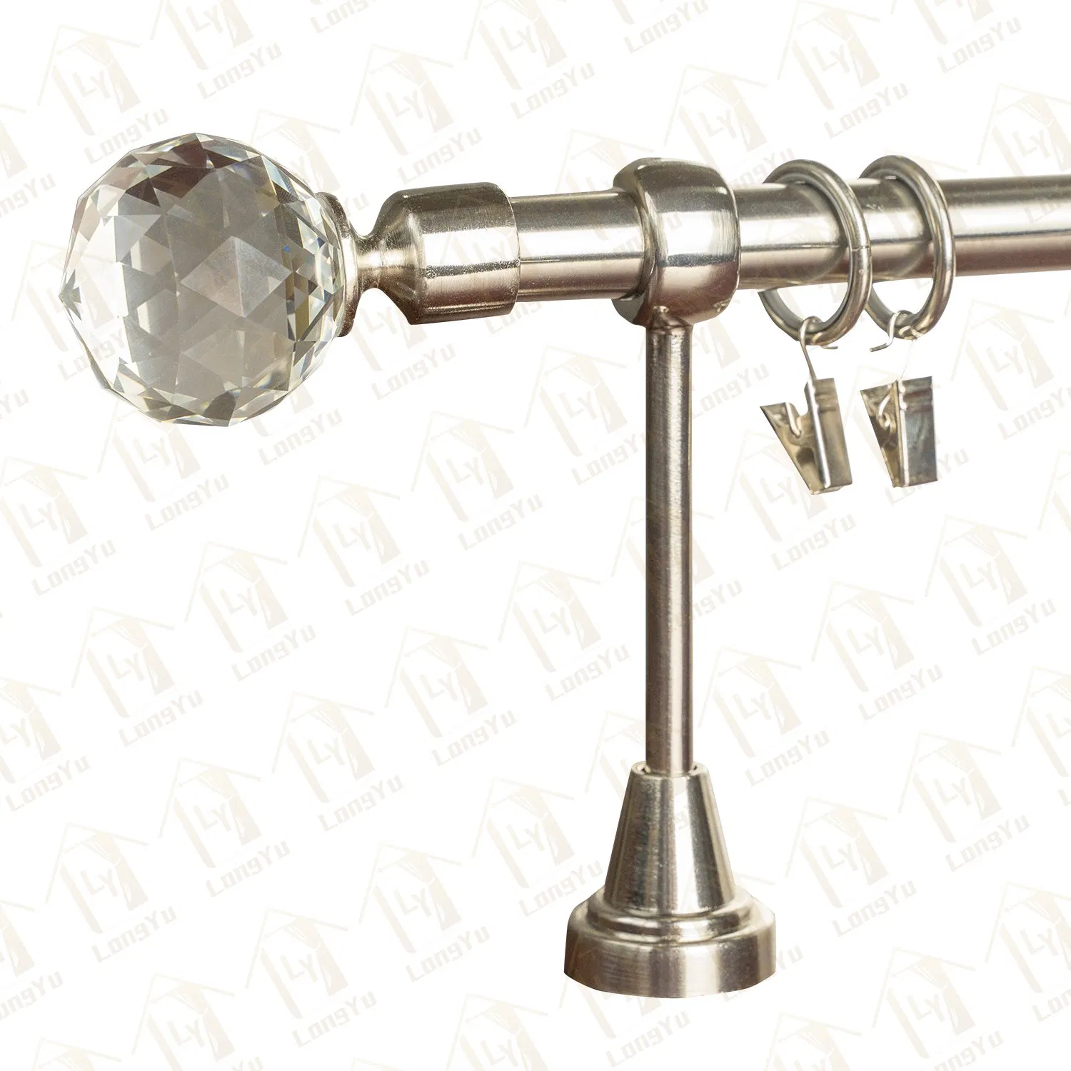 Crystal Curtain Rod Finials, Crystal Curtain Rod Accessories