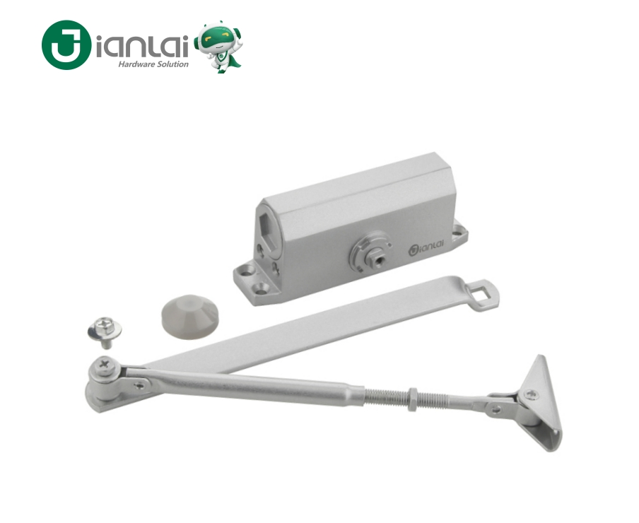 Aluminium Adjustable Door Stop Function Overhead Door Closer Hydraulic