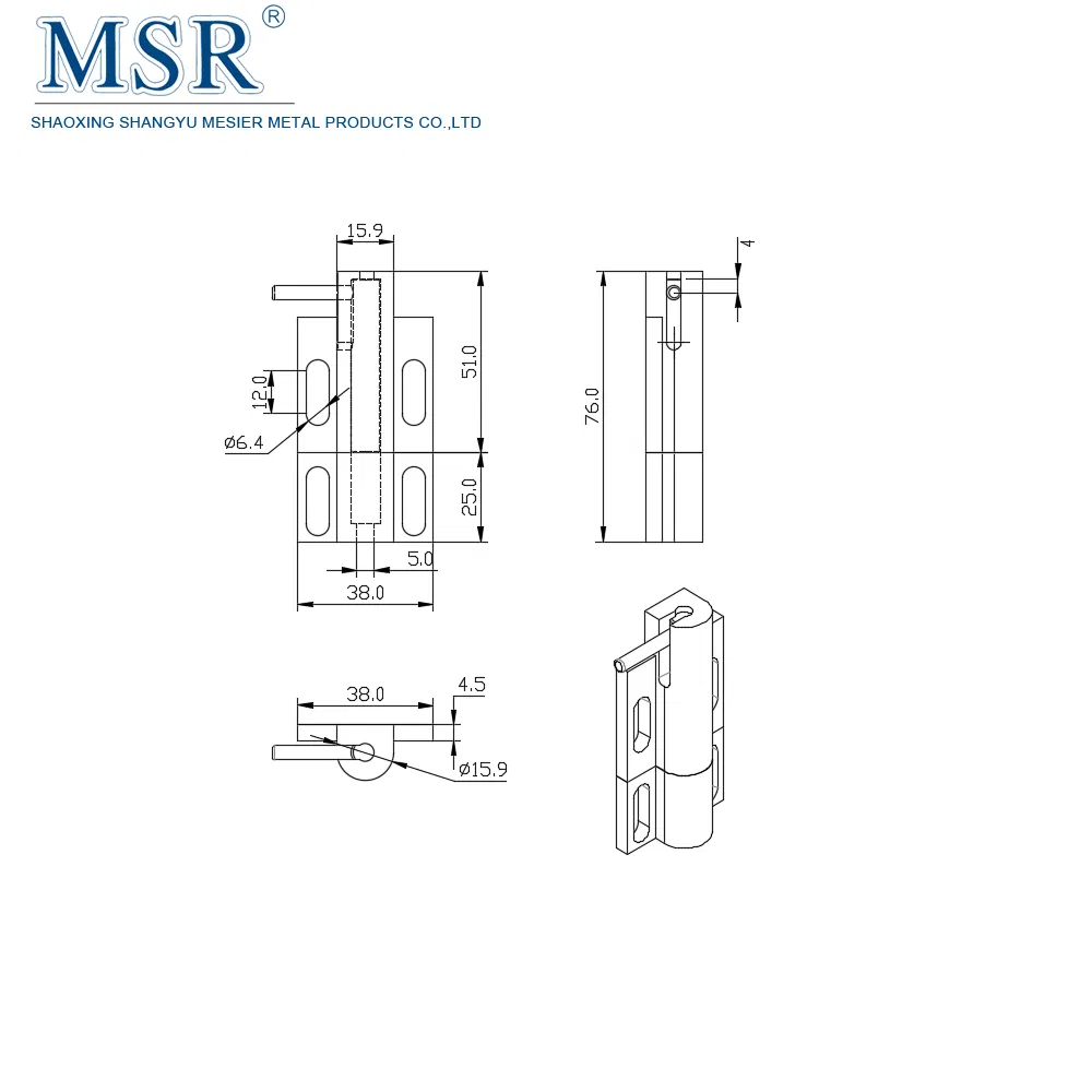 China OEM ODM Door Lock 40b Deadbolt Latch for Aluminium Profile Frame