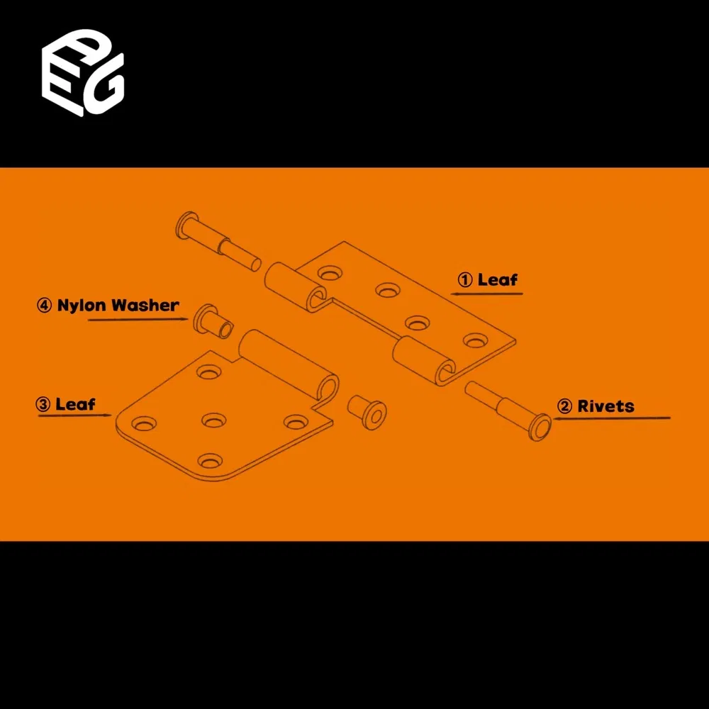 Factory Direct Delivery Single Action Flap Outdoor Hinge for Doors and Windows