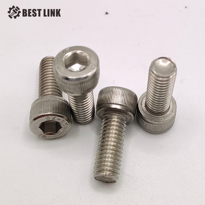Furniture Hardware Fittings Triple Connector Blue Plastic Square Head Bolt Stainless Steel Fasteners