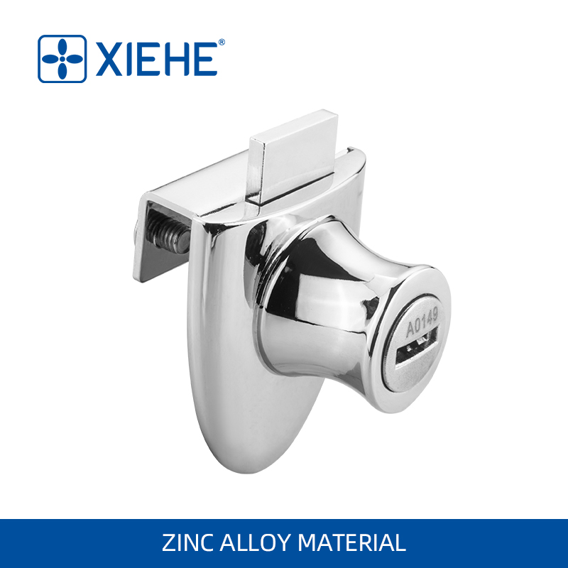 406 High Quality Zinc Alloy Glass Lock for Jewelry Display Cabinet with Comfortable Handle