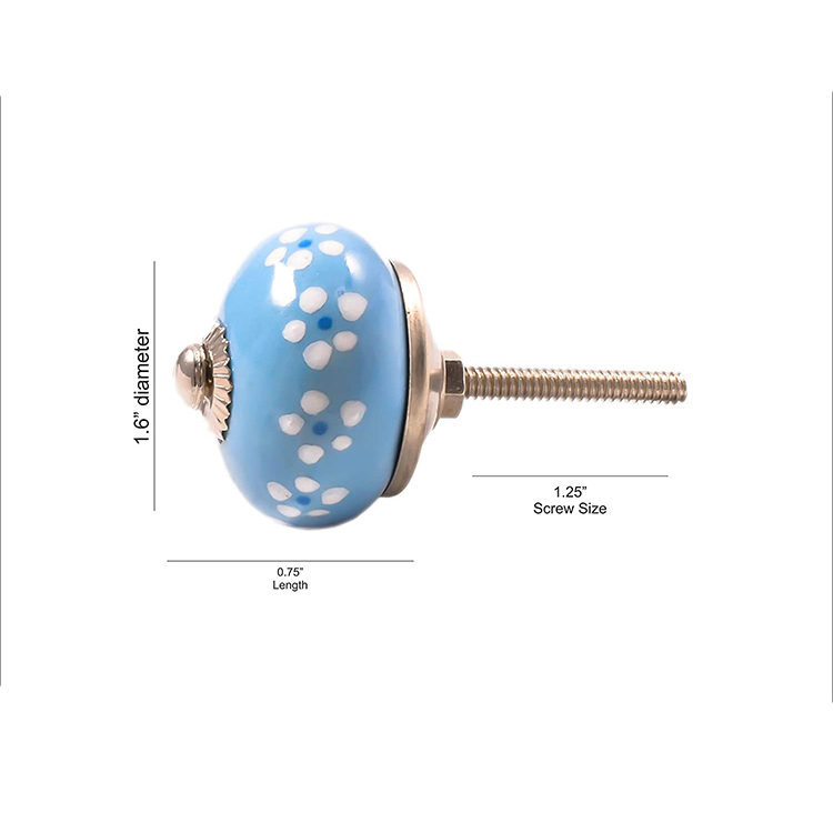 Multicolor Assorted Cabinet Knobs Ceramic Drawer Pull Handle Kitchen Cupboard Wardrobe Knob Boho Room Decorative Furniture Hardware