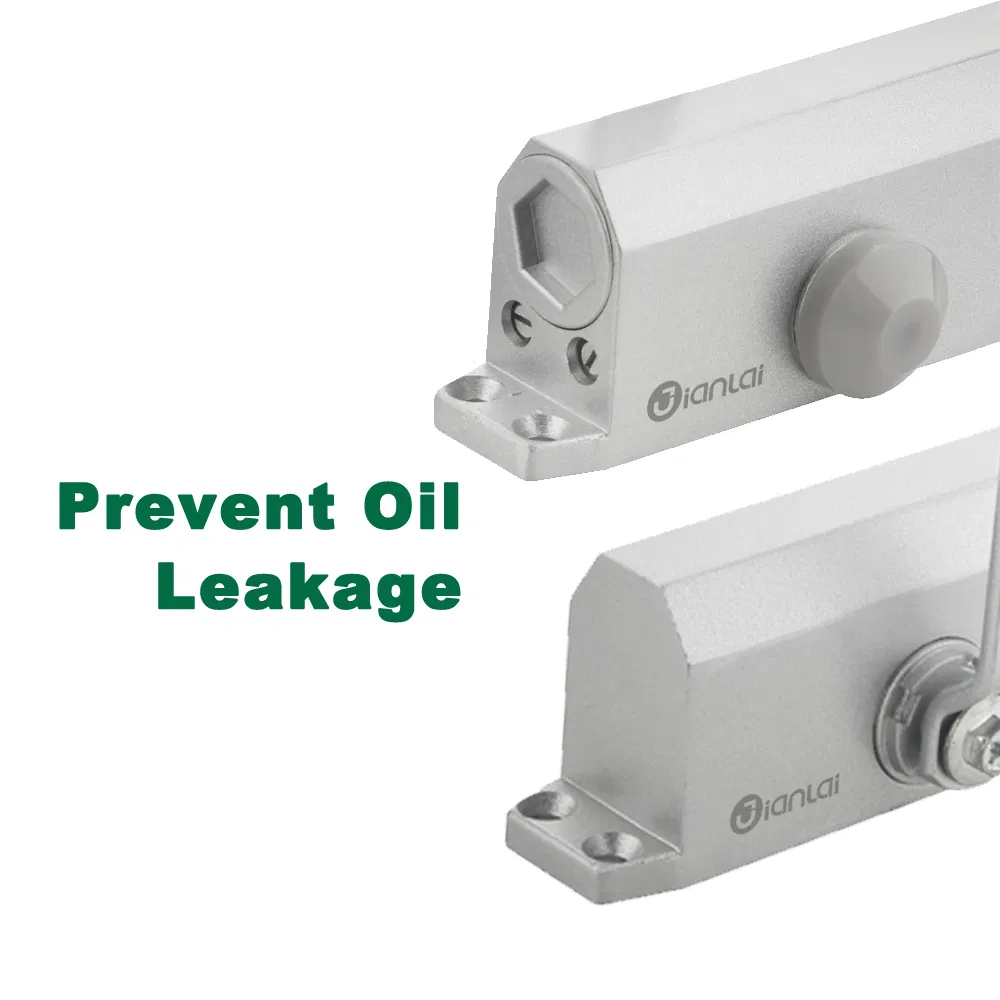 Aluminium Adjustable Door Stop Function Overhead Door Closer Hydraulic