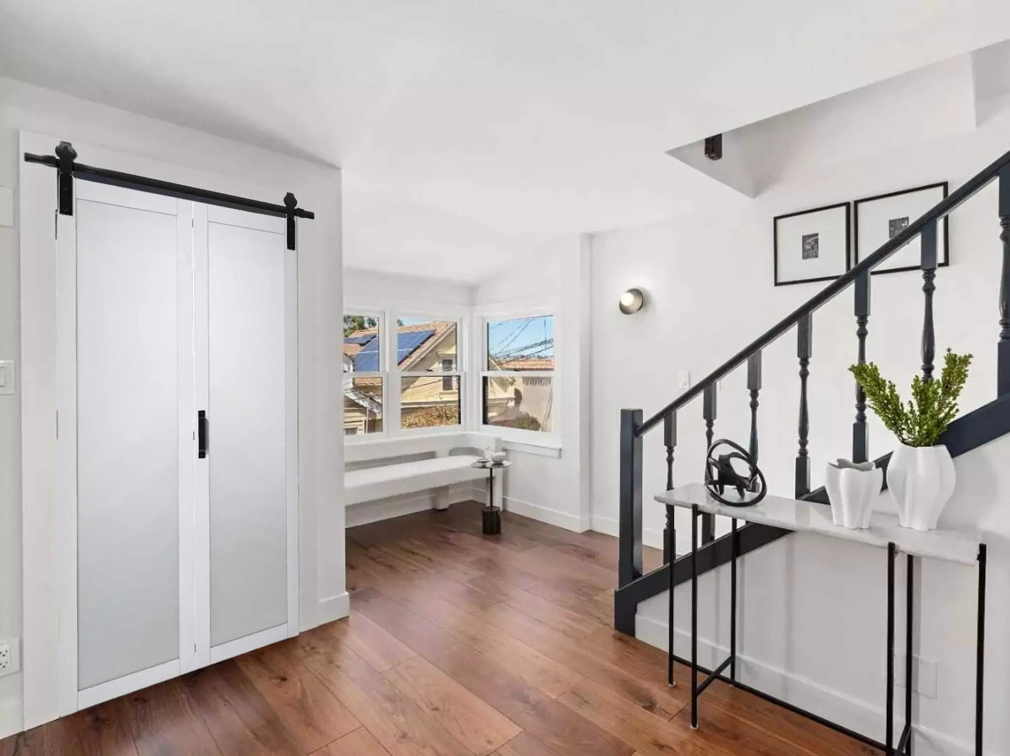 Bifold Barn Door Hardware Foshan Factory Wholesale Apartment House Bi Folding Barn Door Closet for 4 Door