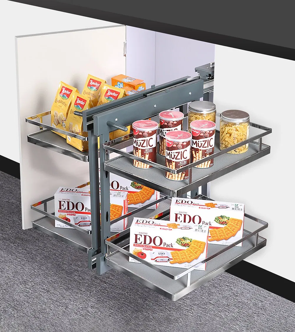 Kitchen Furniture Pantry Organizer Cabinets Storage Accessories Shelving Flat Wire Rack Show Hand Pull out Basket Hardware