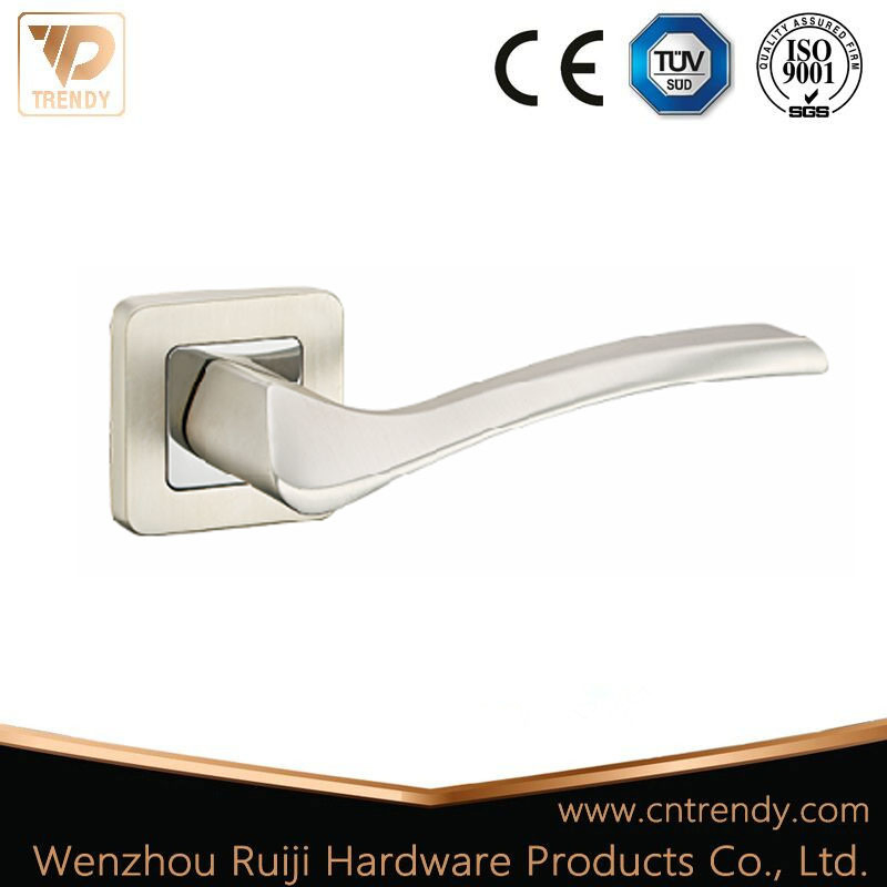 Modern Decorative Hardware Door Window Pull Handle Lock Door Handle with Square Escuctheon (Z6242-ZR23)