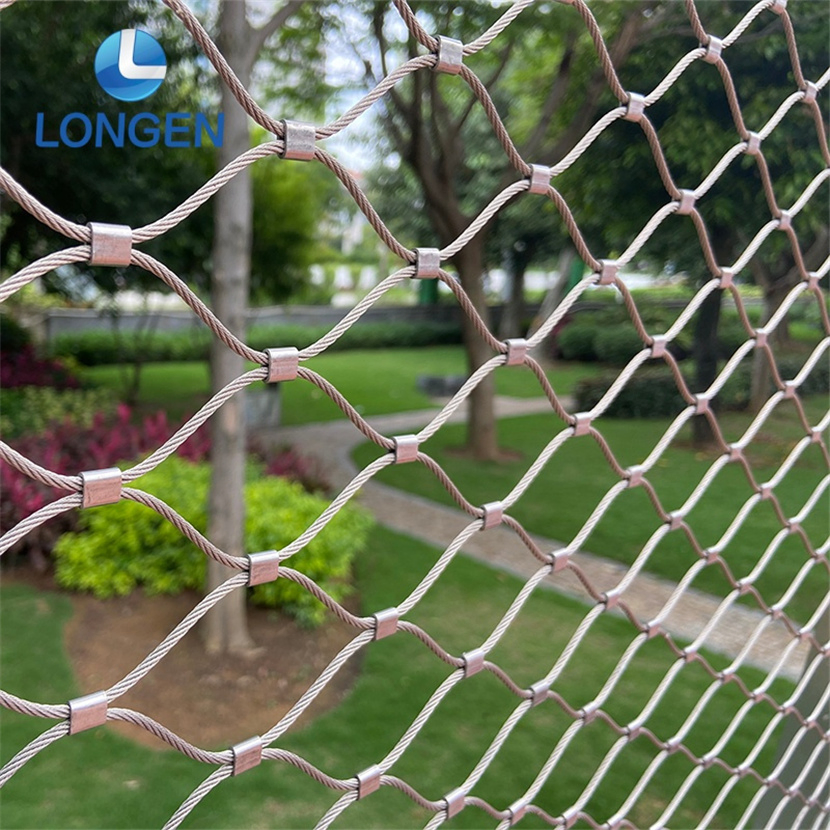 Stainless Steel Wire Rope Mesh for Balcony Railing Infill Safety