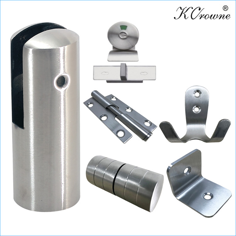 Toilet Cubicle Accessories 304 Stainless Steel Toilet Partition Fittings Toilet Cubicle Hardware