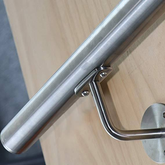 Wall Mounted Stair Handrail Bracket Heavy Duty Stainless Steel Fixed Support Hardware