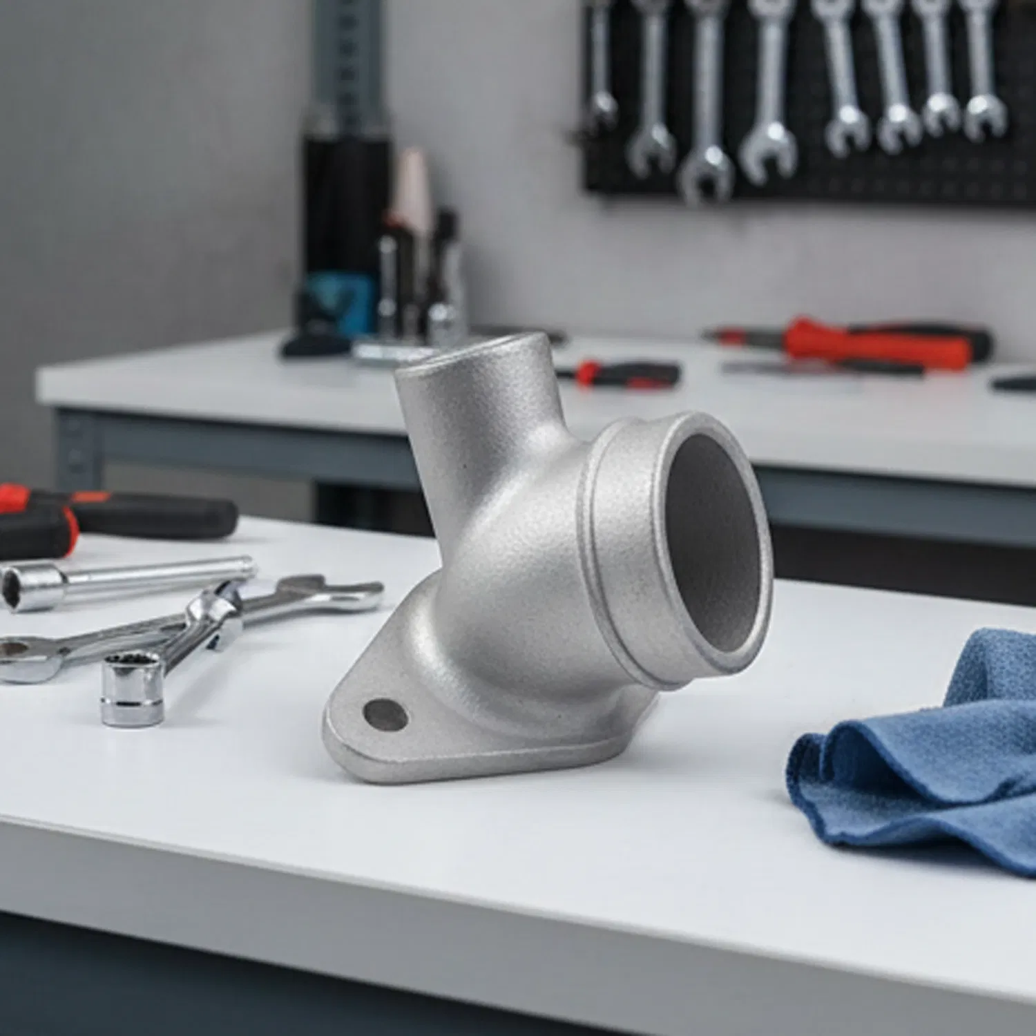 Innovative Round Base Glass Door Hardware with Industrial Clamping Design