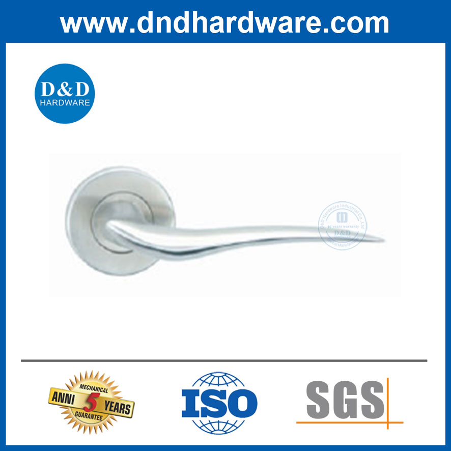 D&D Decorative Stainless Steel Solid Lever Handle Hardware for Wooden Door
