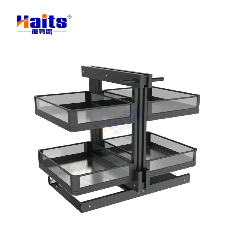 Magic Corner Soft Close Wire Basket Pull out Kitchen Basket Cabinet Hardware