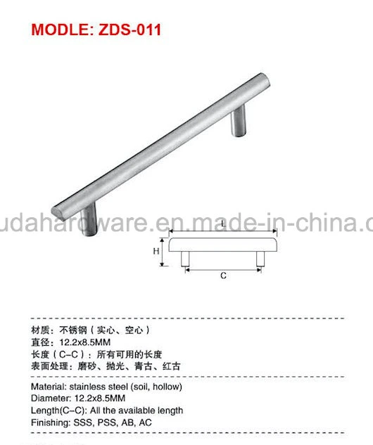 Stainless Steel Handles Cabinet Pull Knob Drawer Fittings Wardrobe Hardware