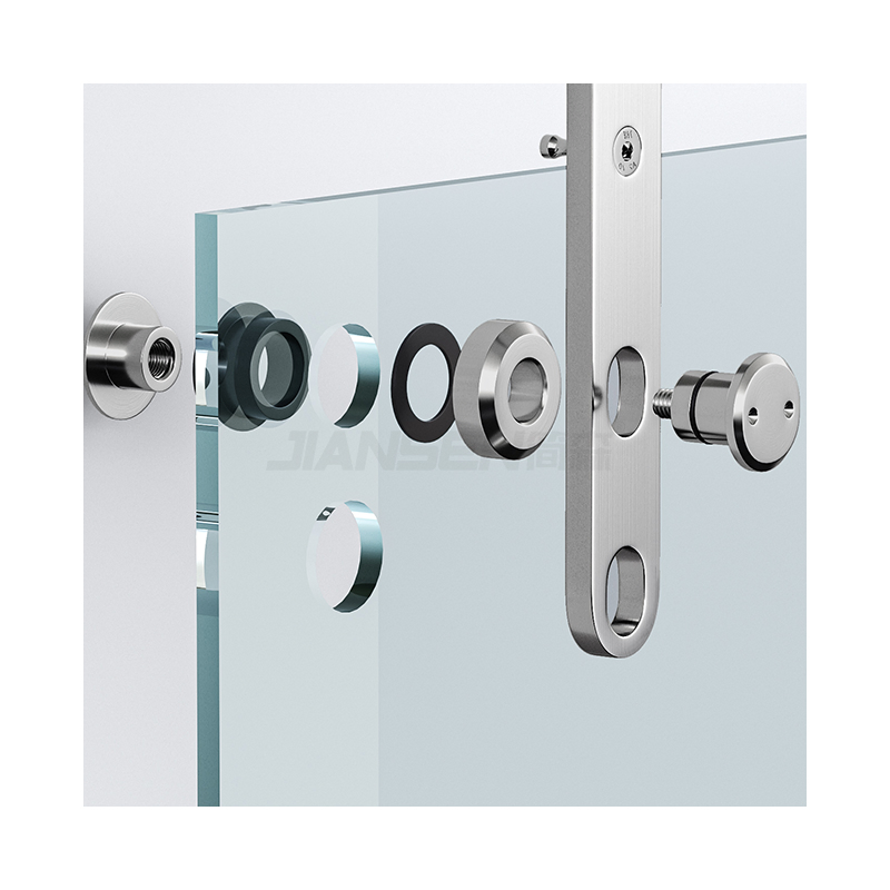 Heavy Duty Single Door Sliding Barn Door Hardware Kit Glass Sliding Door Hardware Stainless Steel Y Shape System Closet Door Window Accessories for Glass Door