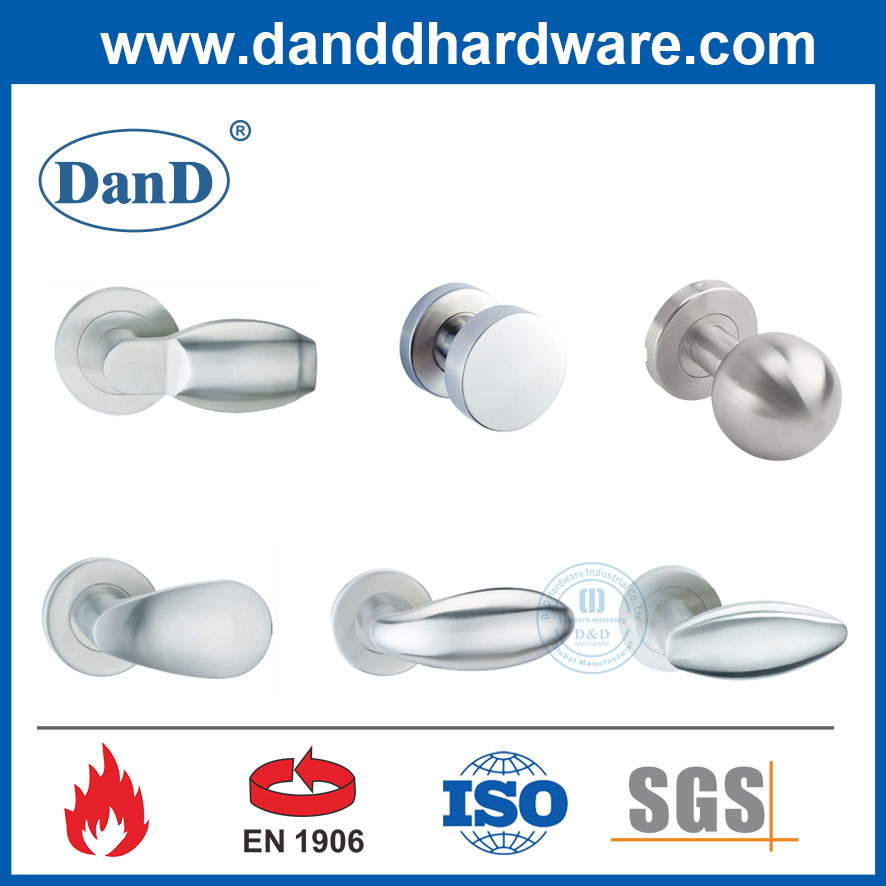 Contemporary Privacy Bedroom Lock Knobs Sets French Bathroom Shower Room Interior Glass Doors Safety Stainless Steel Round Furniture Pull Handle Knob