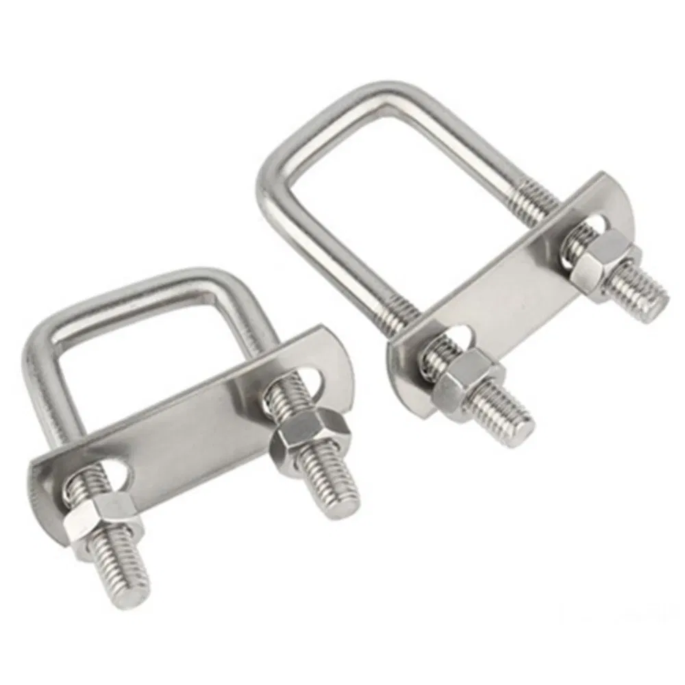 Stainless Steel 304 Rust-Resistant for Construction &amp; Vehicle Applications Industrial Pipe Clamps and Mounting Brackets U-Bolts