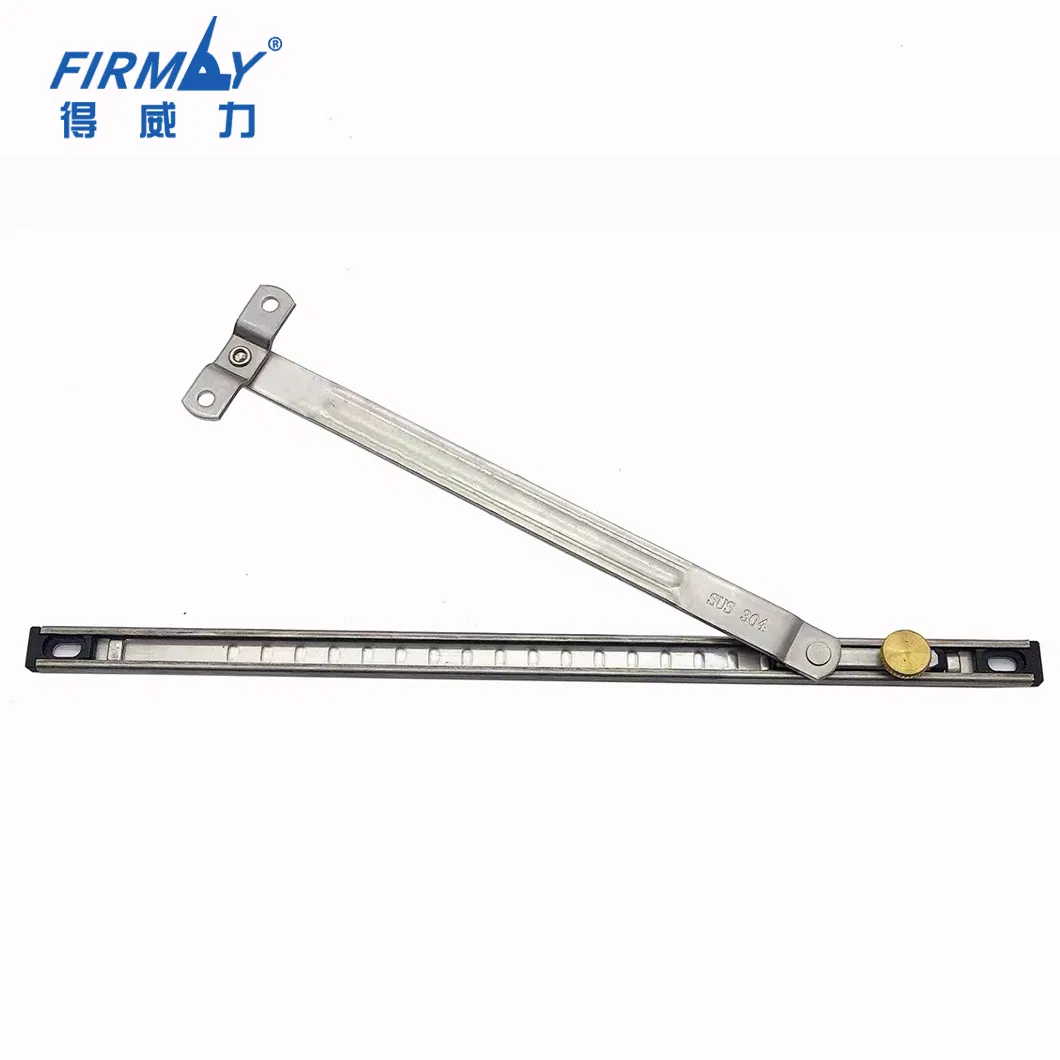 High Quality Hardware Aluminum Window SS304 U Shape Groove Limiter Concealed Hinges Egress Friction Stay
