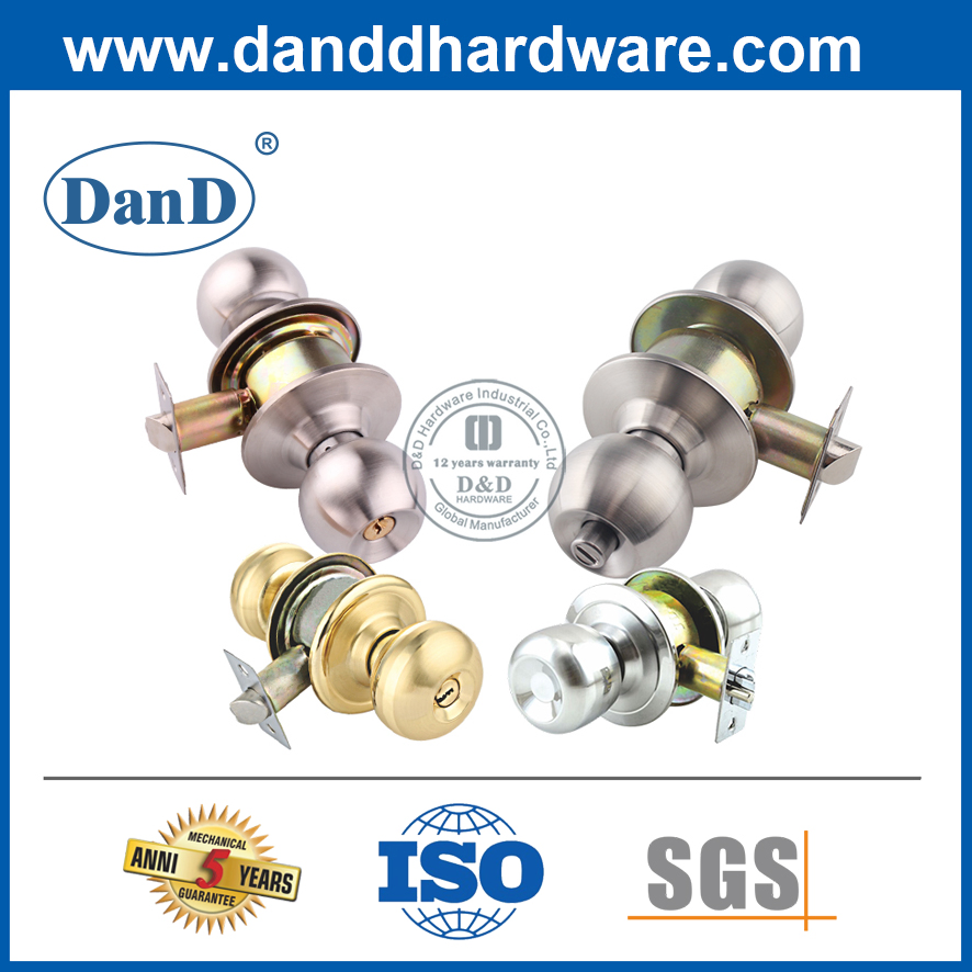 High Quality Cheap Security Mortise Door Knob Handle Lockset Hardware
