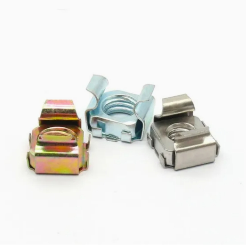 Cassette Spring Steel Nut Zinc Rack Mount Screw and Cage Nut with Color Zinc Plated Made in China