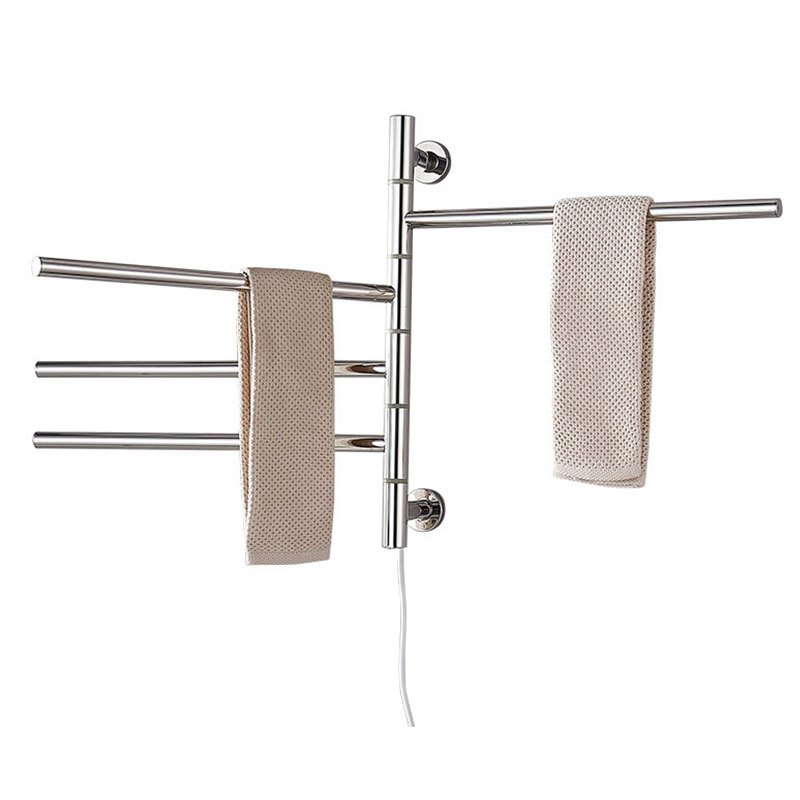 180 Degree Rotation Smart Heated Electric Swivel Towel Rack for Home Hotel