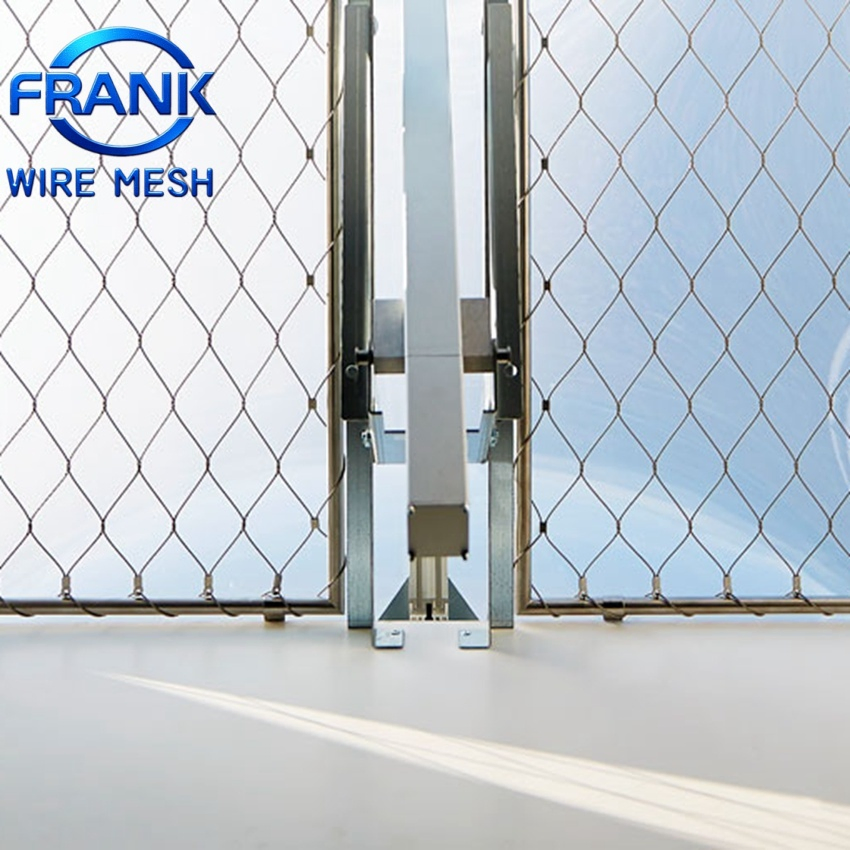 304 316 Stainless Steel Wire Flexible Cable Rope Mesh Balustrade Protective Net for Railing/Staircase/Balcony