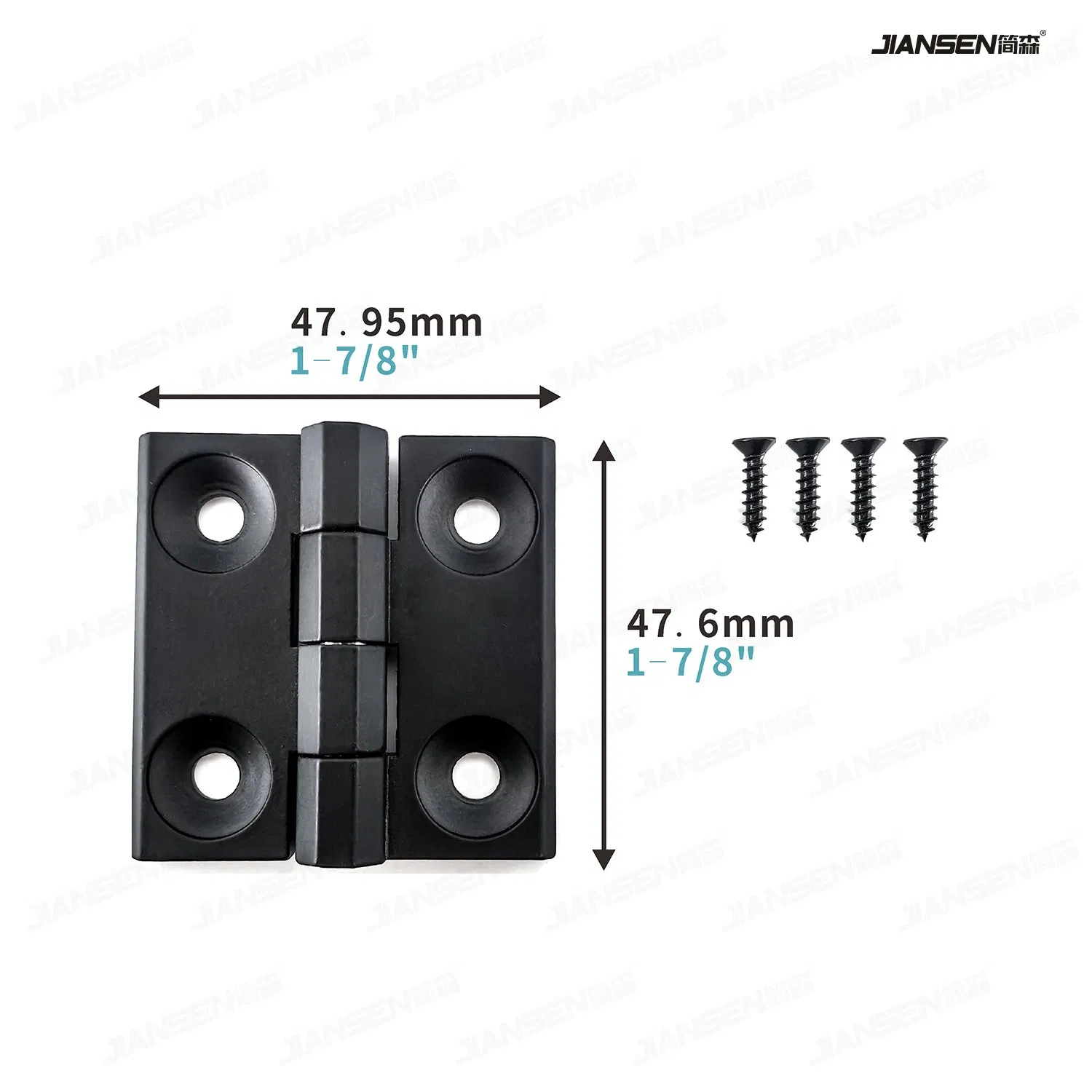 New Technology Hinge Door and Window Iron Door Hinge Casement Folding Hinge Black 4-Hole Hidden Aluminum Alloy Hinge