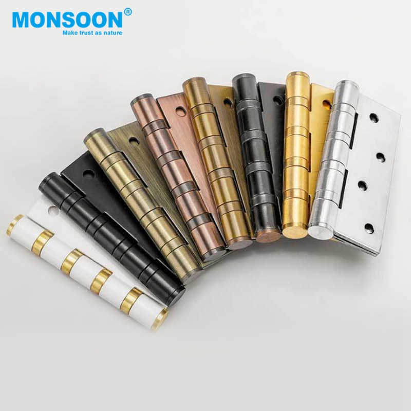 Customized Color Butt Hinge 2bb 4bb Flat Ball Bearing Window Hinge Weld Flush Metal Iron Butt Door Hinge for Wooden Aluminium Door