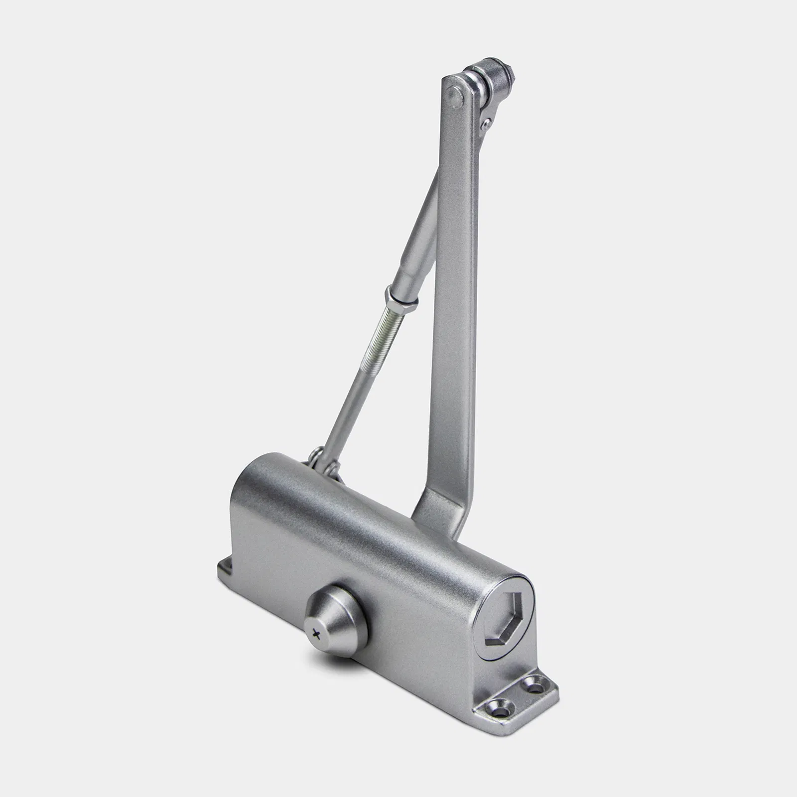 Silent Hydraulic Aluminum Alloy Automatic Sliding Door Closer with Stop Function